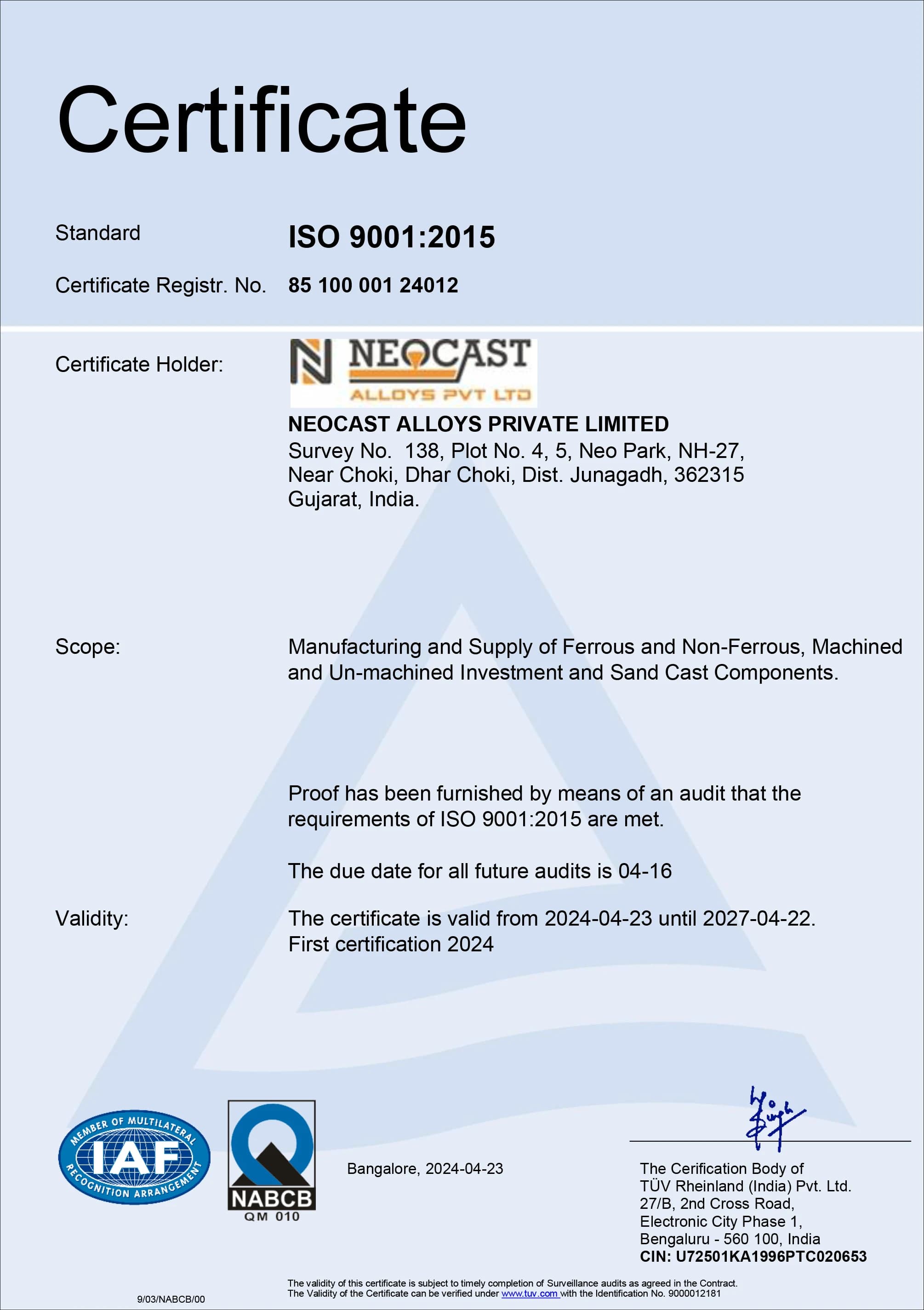 Quality Management System